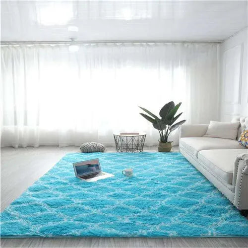 Tie-dye five-pointed star carpet living room coffee table rug room children crawling mat kitchen non-slip carpet Bay window rug