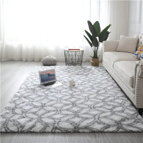 Tie-dye five-pointed star carpet living room coffee table rug room children crawling mat kitchen non-slip carpet Bay window rug