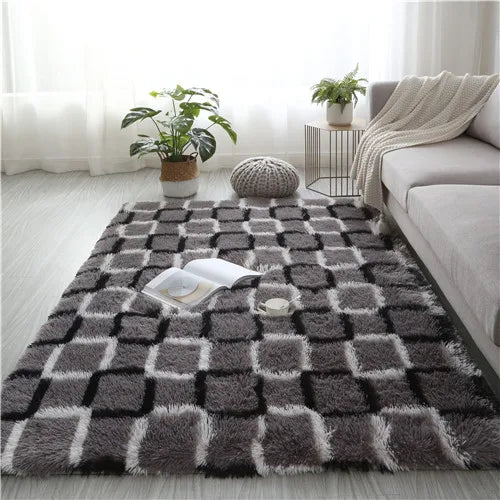 Ultra Soft Shaggy Rugs Fluffy Carpet for Room Non-Slip Modern Plush Area Rugs Rectangular Home Decor Shag Rug Living Room Carpet