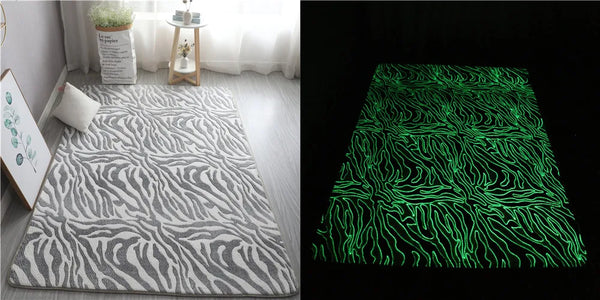 Luminous Area Rug Soft Decorative Play Mat for Kids Room Non-Slip Living Room Carpets Home Decor Carpet with Anti-Slip Bottom