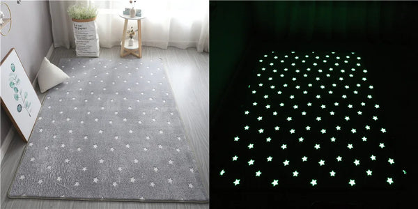 Luminous Area Rug Soft Decorative Play Mat for Kids Room Non-Slip Living Room Carpets Home Decor Carpet with Anti-Slip Bottom