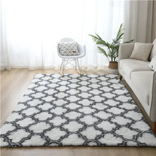 Tie-dye five-pointed star carpet living room coffee table rug room children crawling mat kitchen non-slip carpet Bay window rug
