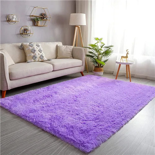 Ultra Soft Shaggy Rugs Fluffy Carpet for Room Non-Slip Modern Plush Area Rugs Rectangular Home Decor Shag Rug Living Room Carpet