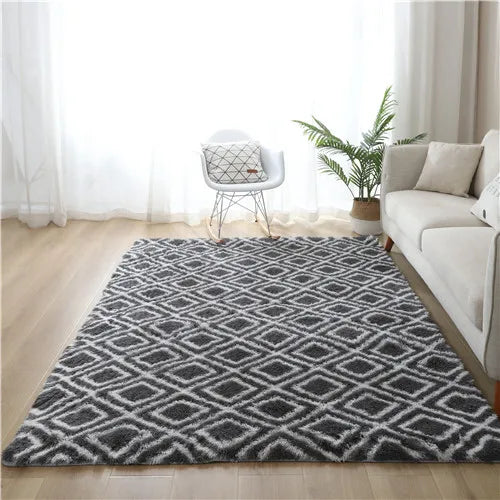 Tie-dye five-pointed star carpet living room coffee table rug room children crawling mat kitchen non-slip carpet Bay window rug