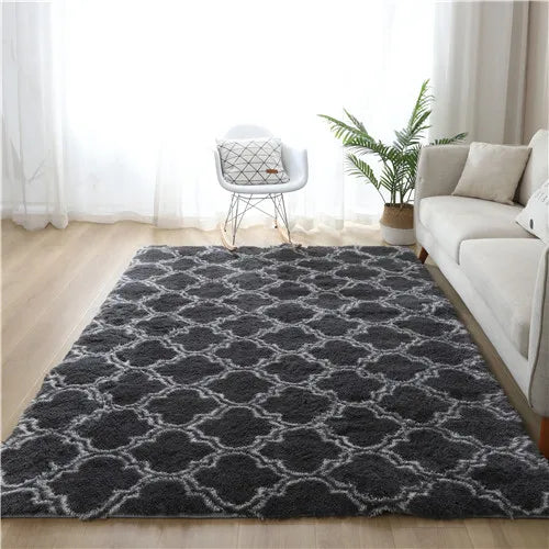 Tie-dye five-pointed star carpet living room coffee table rug room children crawling mat kitchen non-slip carpet Bay window rug