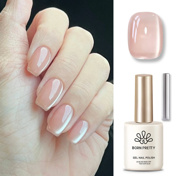 BORN PRETTY 15ml Tuberose Auroras Cat Magnetic Gel Nail Polish Gold Glitter Shine Soak Off UV Gel Nail Art Varnish NailSupplies