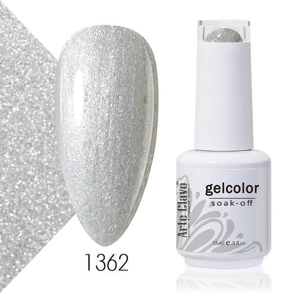 ArteClavo 15ml Nude Pink Colors Gel Nail Polish Hybrid Gel Lak Nail Polish New White Nail Art Vernis Varnish UV Top Manicure Set