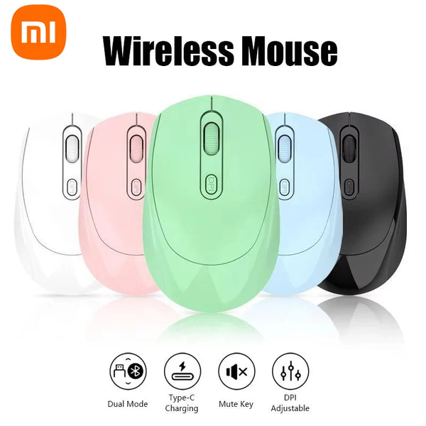 Xiaomi Rechargeable Bluetooth Dual Mode Wireless Silent Mouse Suitable For Business Office Esports Games Mice Ergonomics Mouse