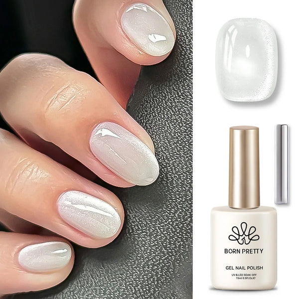 BORN PRETTY 15ml Tuberose Auroras Cat Magnetic Gel Nail Polish Gold Glitter Shine Soak Off UV Gel Nail Art Varnish NailSupplies