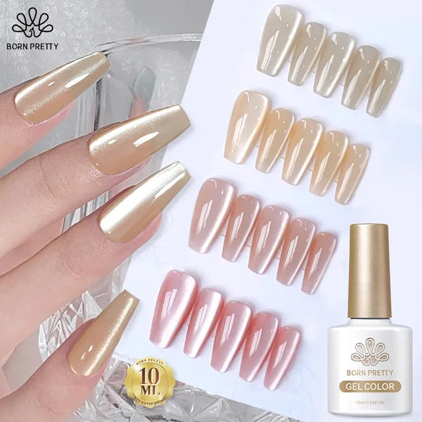 BORN PRETTY Moonlight Cat Magnetic Gel Nail Polish Semi Permanent Magic Holographics Glitter Soak Off UV Gel Varnish Nail Art