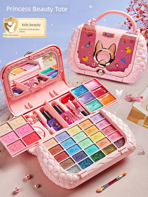 Kids Cosmetics Suit Non-Toxic Girls' Toys Girls' Birthday Gifts Little Princess Makeup Kit Painting Makeup Special