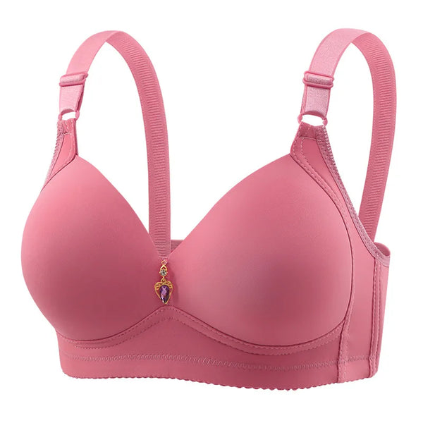 Large Size Underwear Thin Models of Breathable Polymerization to Collect By-Pieces of Breasts Without Steel Ring Adjustable Bra