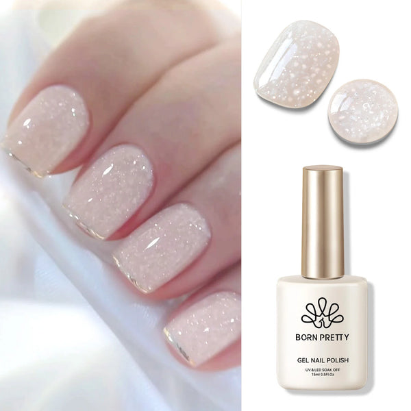 BORN PRETTY 15ml Tuberose Auroras Cat Magnetic Gel Nail Polish Gold Glitter Shine Soak Off UV Gel Nail Art Varnish NailSupplies
