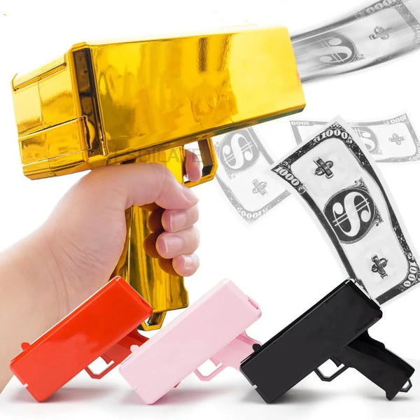 Banknote gun Party Games toy Cash Cannon Funny toys gun for banknotes Wedding menoy gun for family parent-child interaction gift