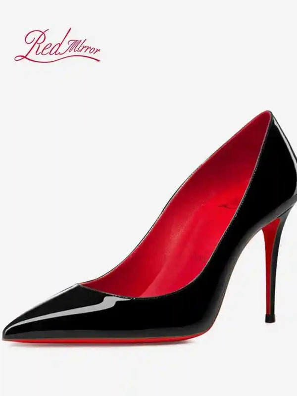 Naked color High heels Red Shiny Bottoms Women heels trend 2024 elegant woman heeled shoes Luxury Pointed Toe sexy party Pumps