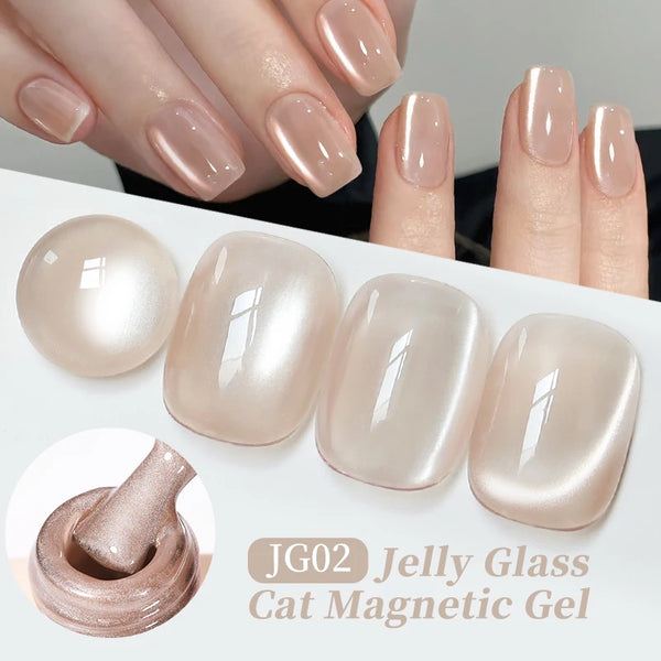UR SUGAR 15ml Water Light Cat Magnetic Gel Nail Polish Champagne Semi Permanent Soak Off UV Gel Crystal Varnis Nail Art Manicure