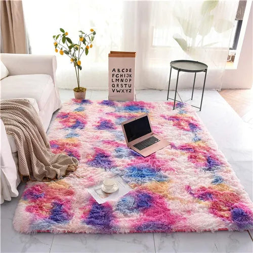 Ultra Soft Shaggy Rugs Fluffy Carpet for Room Non-Slip Modern Plush Area Rugs Rectangular Home Decor Shag Rug Living Room Carpet