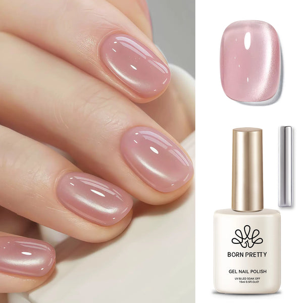BORN PRETTY 15ml Tuberose Auroras Cat Magnetic Gel Nail Polish Gold Glitter Shine Soak Off UV Gel Nail Art Varnish NailSupplies