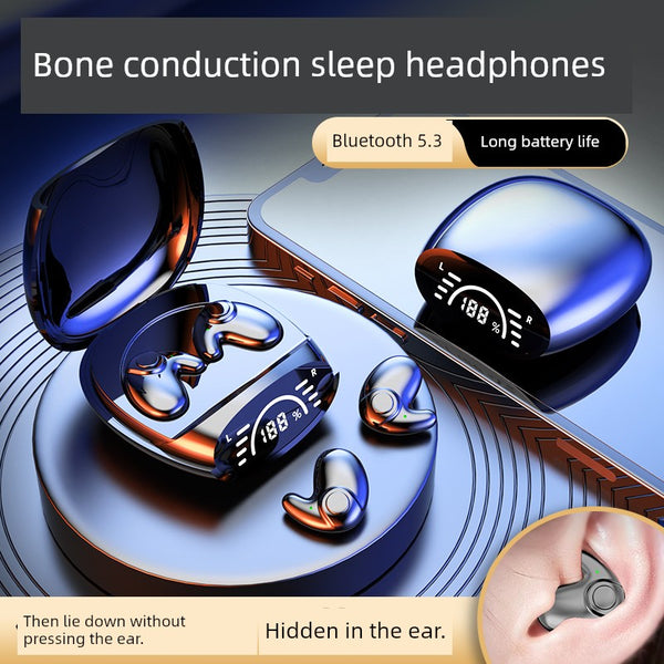 Neutral Huawei Glory Apple Oppo Mobile Phone Bluetooth Headset Mini Digital Display Not Flashing Light Wolf Tooth Earplug Wireless