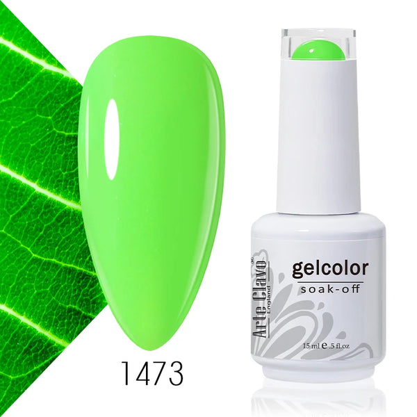 ArteClavo 15ml Nude Pink Colors Gel Nail Polish Hybrid Gel Lak Nail Polish New White Nail Art Vernis Varnish UV Top Manicure Set