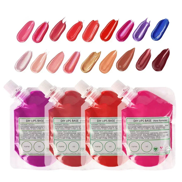 50ml 100ml 200ml 300ml 420ml Lip Gloss Base Bagged Vegan Matte Gloss Diy Lip Gloss Base Makeup Custom