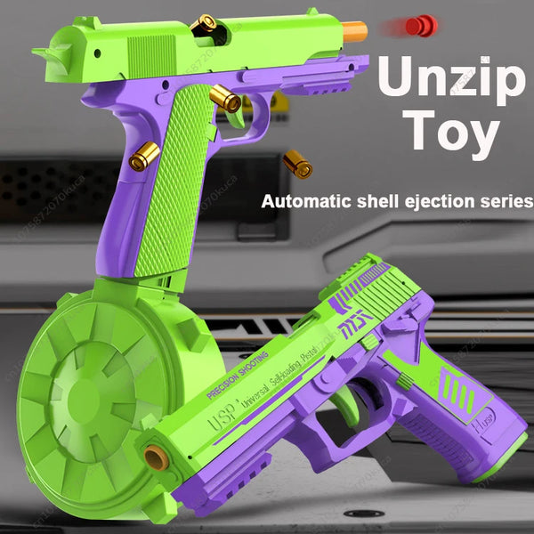 Gravity Radish Gun 1911 Toy Gun Children's Radish Pistol Usp Continuous Shot Shell Can Launch Outdoor Cs Toys Essential