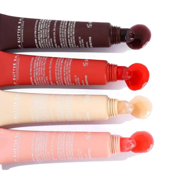 Lip Butter Balm Moisturizing Crystal Lip Balm Oil Jelly Lipgloss Liquid Lipstick Lip Tinted Brown Sugar Cherry Pink Lips Makeup