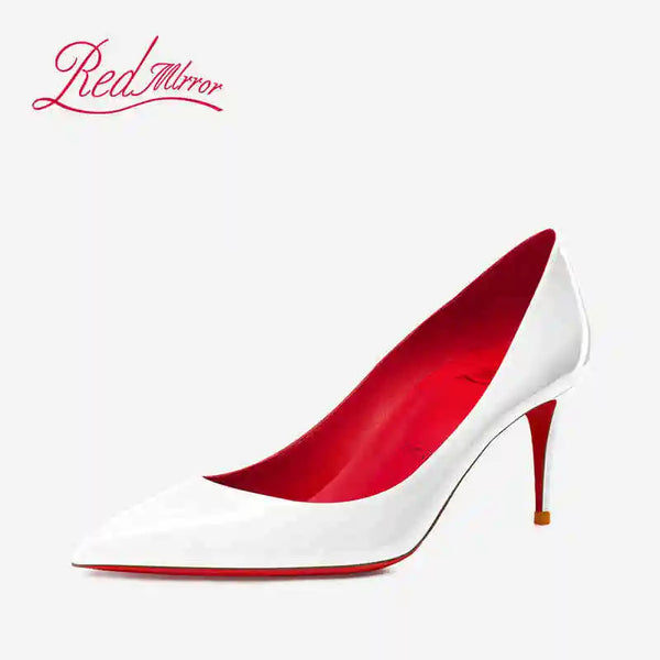 Naked color High heels Red Shiny Bottoms Women heels trend 2024 elegant woman heeled shoes Luxury Pointed Toe sexy party Pumps
