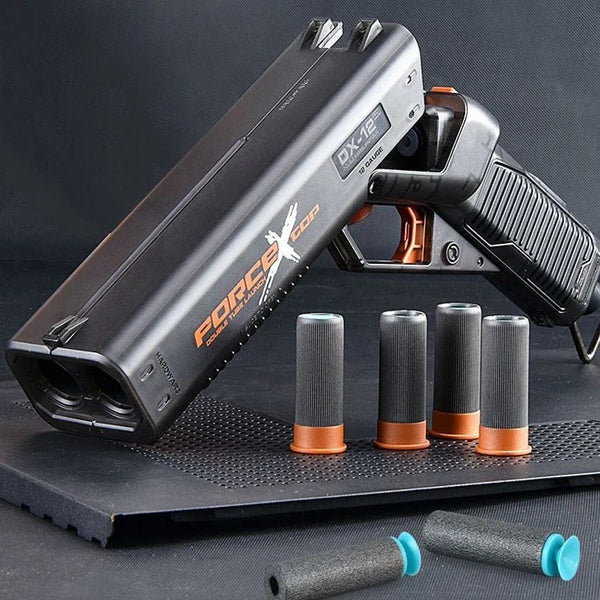 1PC Double tube shell throwing soft bullet gun s686 shotgun children's toy gun